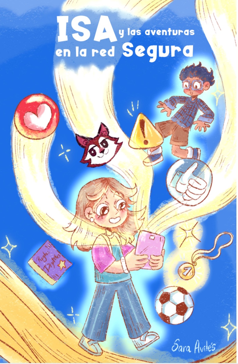 Portada del cuento Isa y las Aventuras en la Red Segura, de Sara Avilés